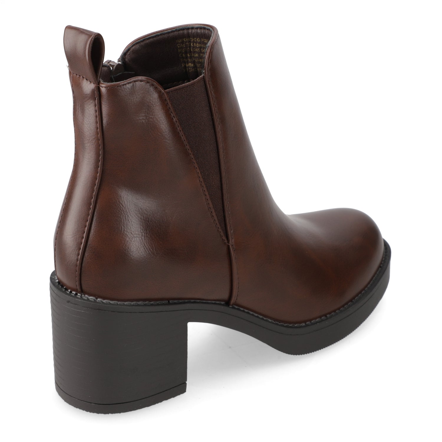 Botin Taco Ancho 5 cm Café New Walk 35 / Café