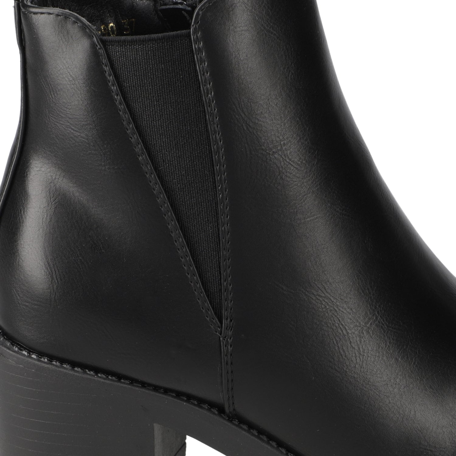 Botin Taco Ancho 5 cm Negro New Walk 35 / Negro