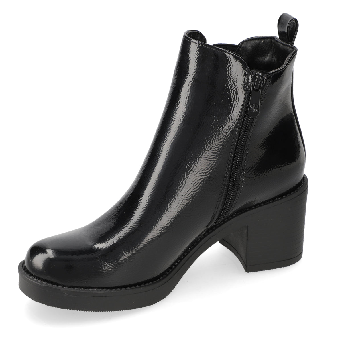 Botin Taco Ancho 5 cm Negro New Walk 35 / Negro