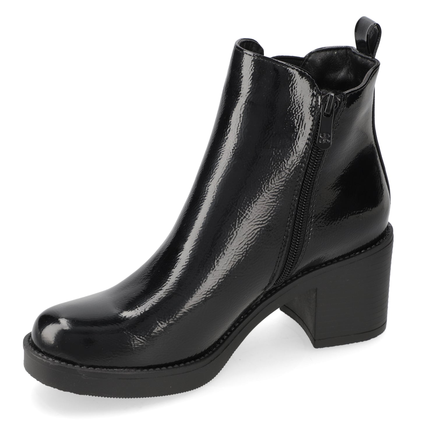 Botin Taco Ancho 5 cm Negro New Walk 35 / Negro