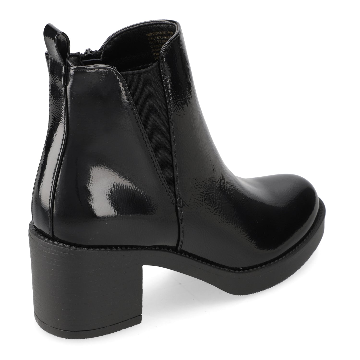 Botin Taco Ancho 5 cm Negro New Walk 35 / Negro