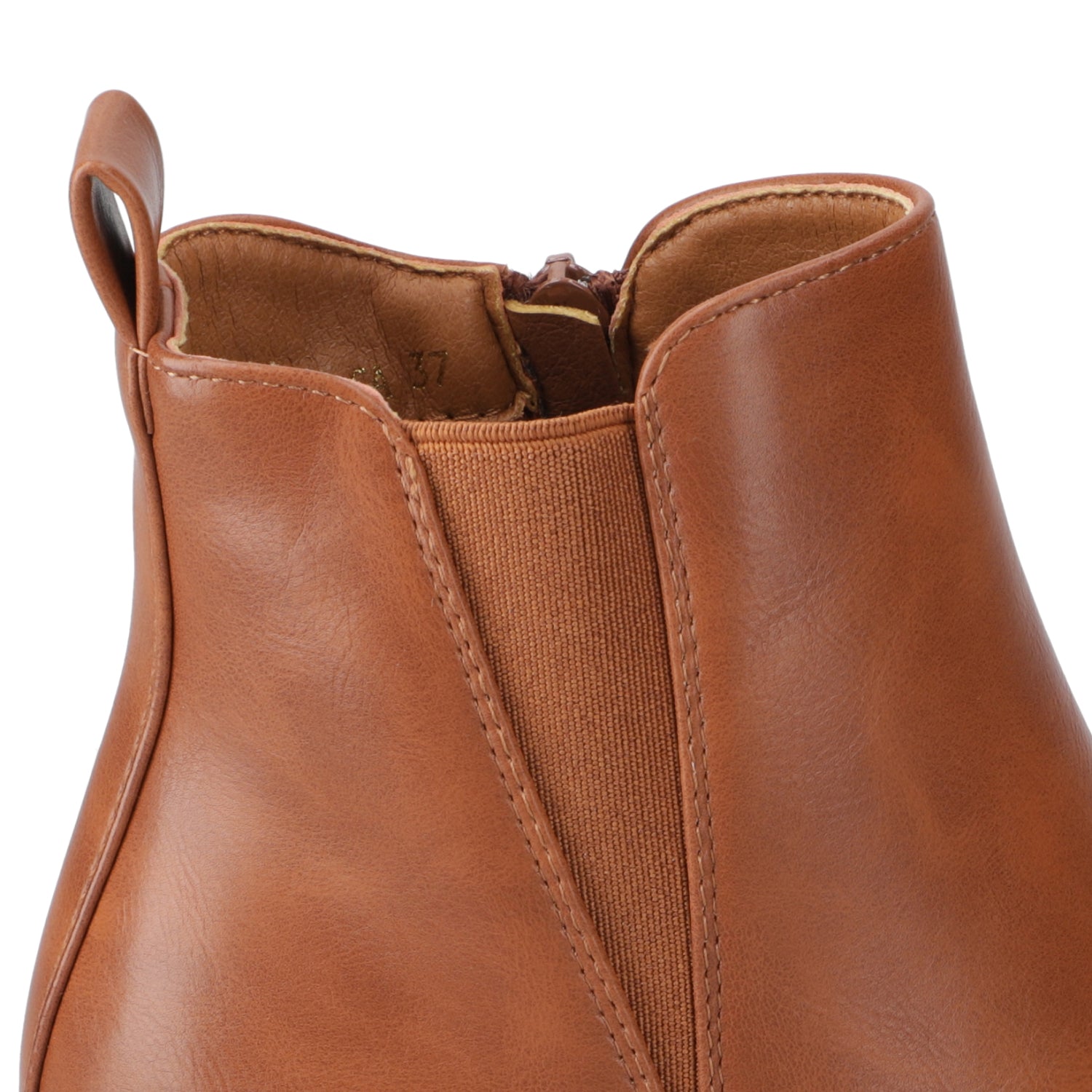 Botin Taco Ancho 5 cm Camel New Walk 35 / Camel