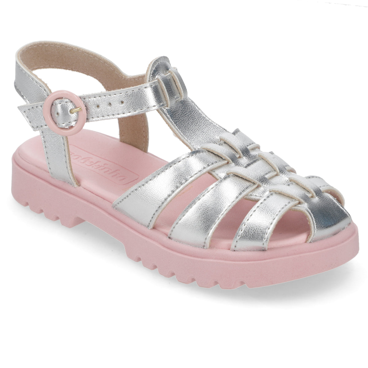 Sandalia Niña Plateada Molekinha 27 / Plateado