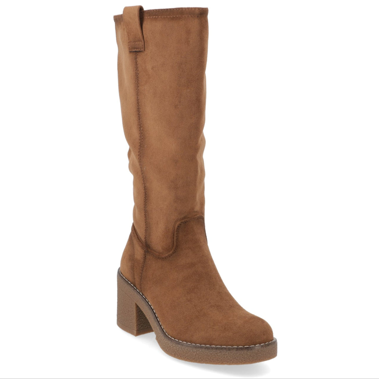 Bota Taco Ancho 7 cm Café New Walk 35 / Café