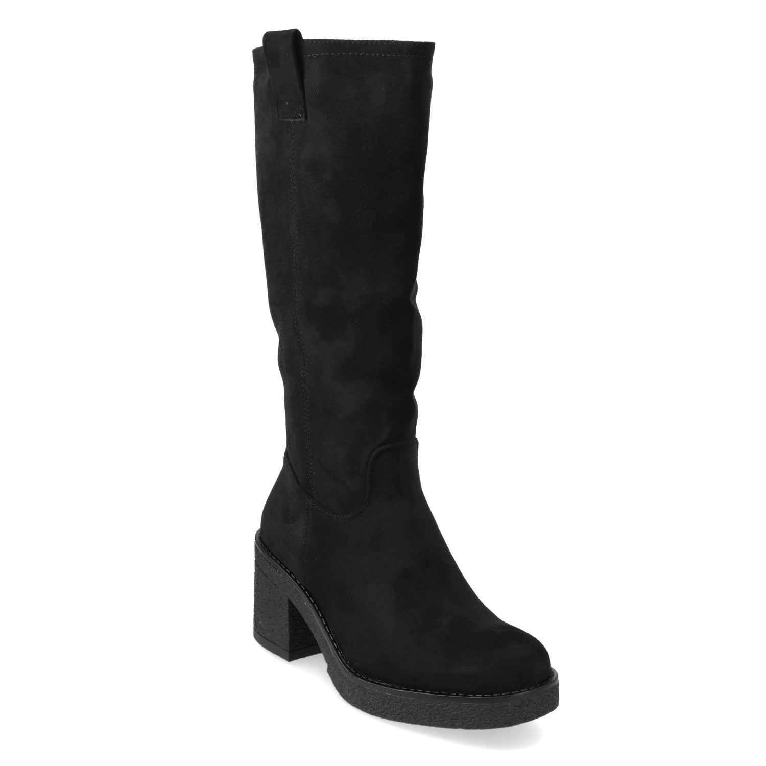 Bota Taco Ancho 7 cm Negro New Walk 35 / Negro