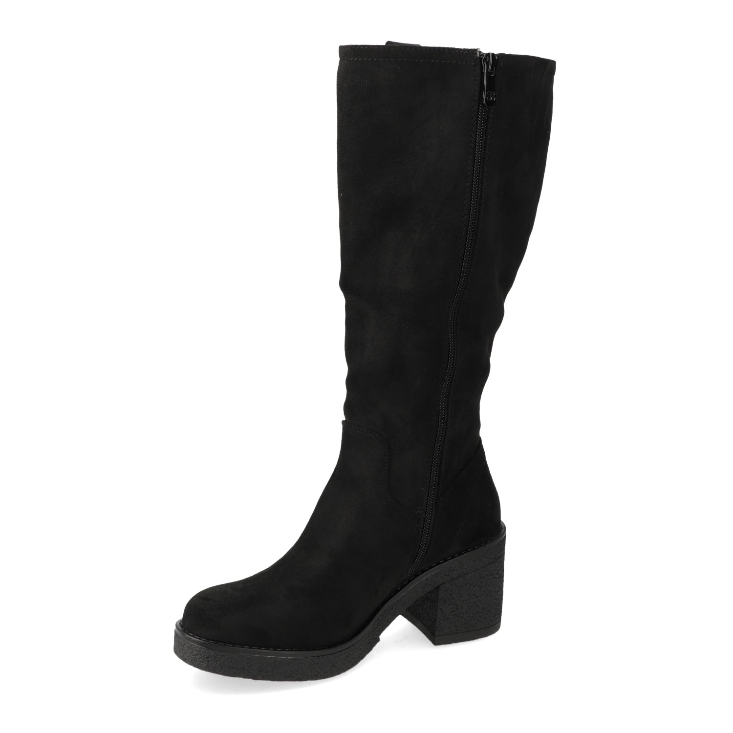 Bota Taco Ancho 7 cm Negro New Walk 35 / Negro