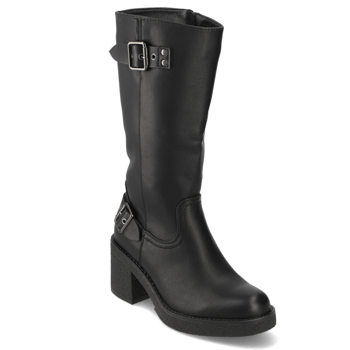 Bota Taco Ancho Negro Agua de Coco