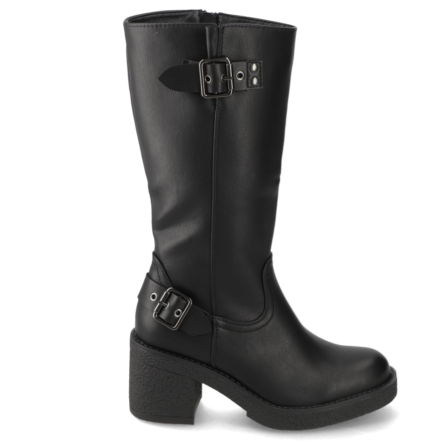 Bota Taco Ancho Negro Agua de Coco