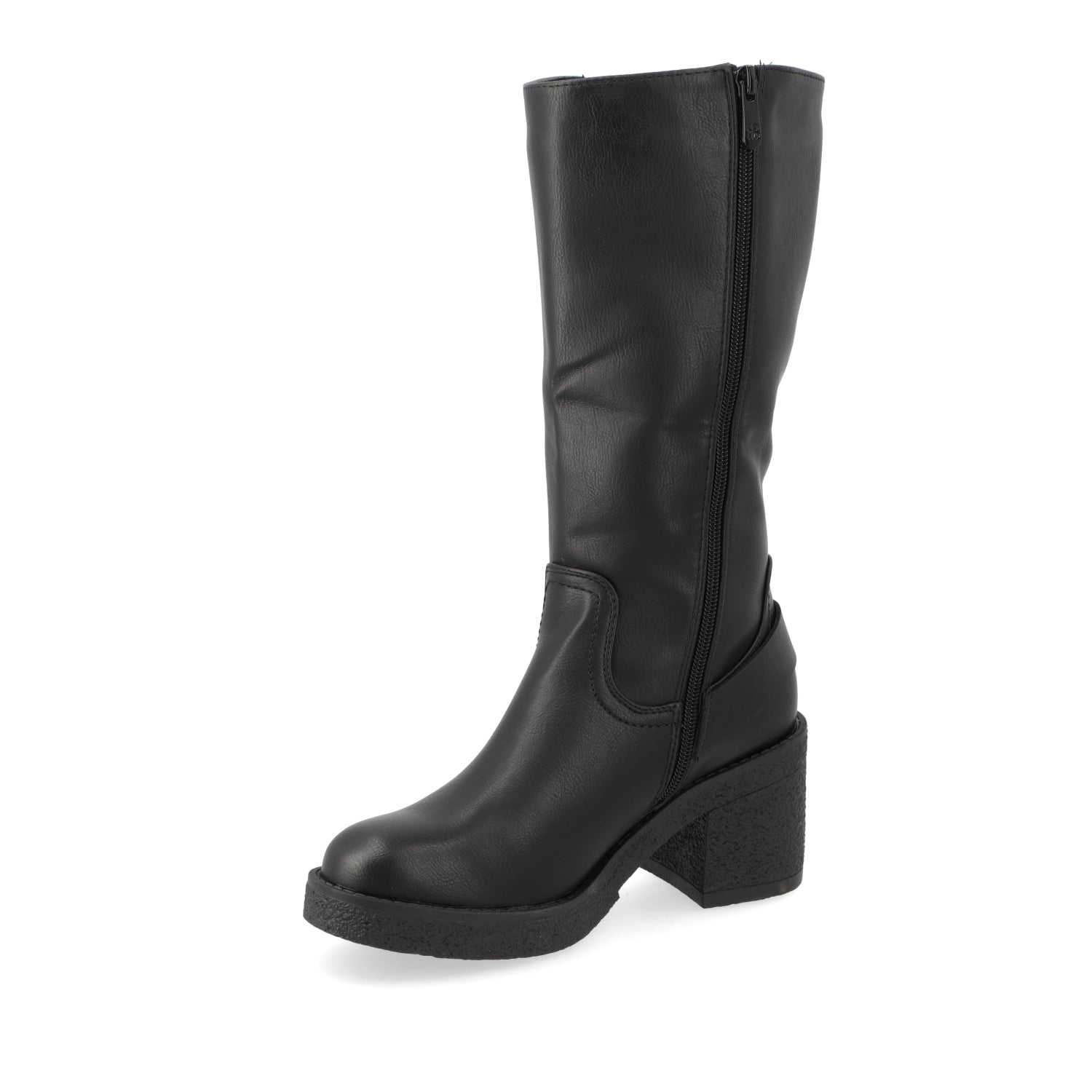 Bota Taco Ancho 7 cm Negro Agua de Coco 35 / Negro
