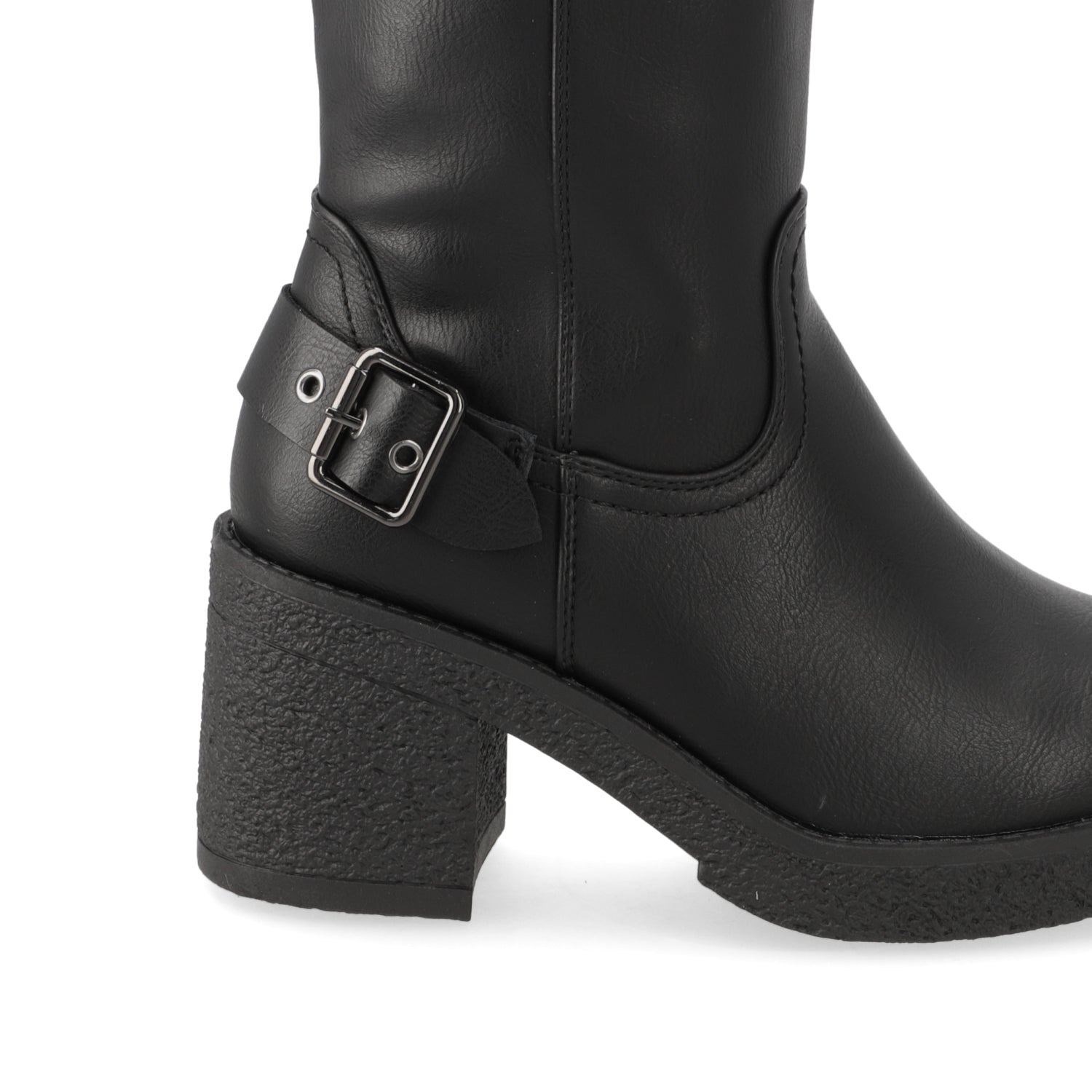 Bota Taco Ancho 7 cm Negro Agua de Coco 35 / Negro