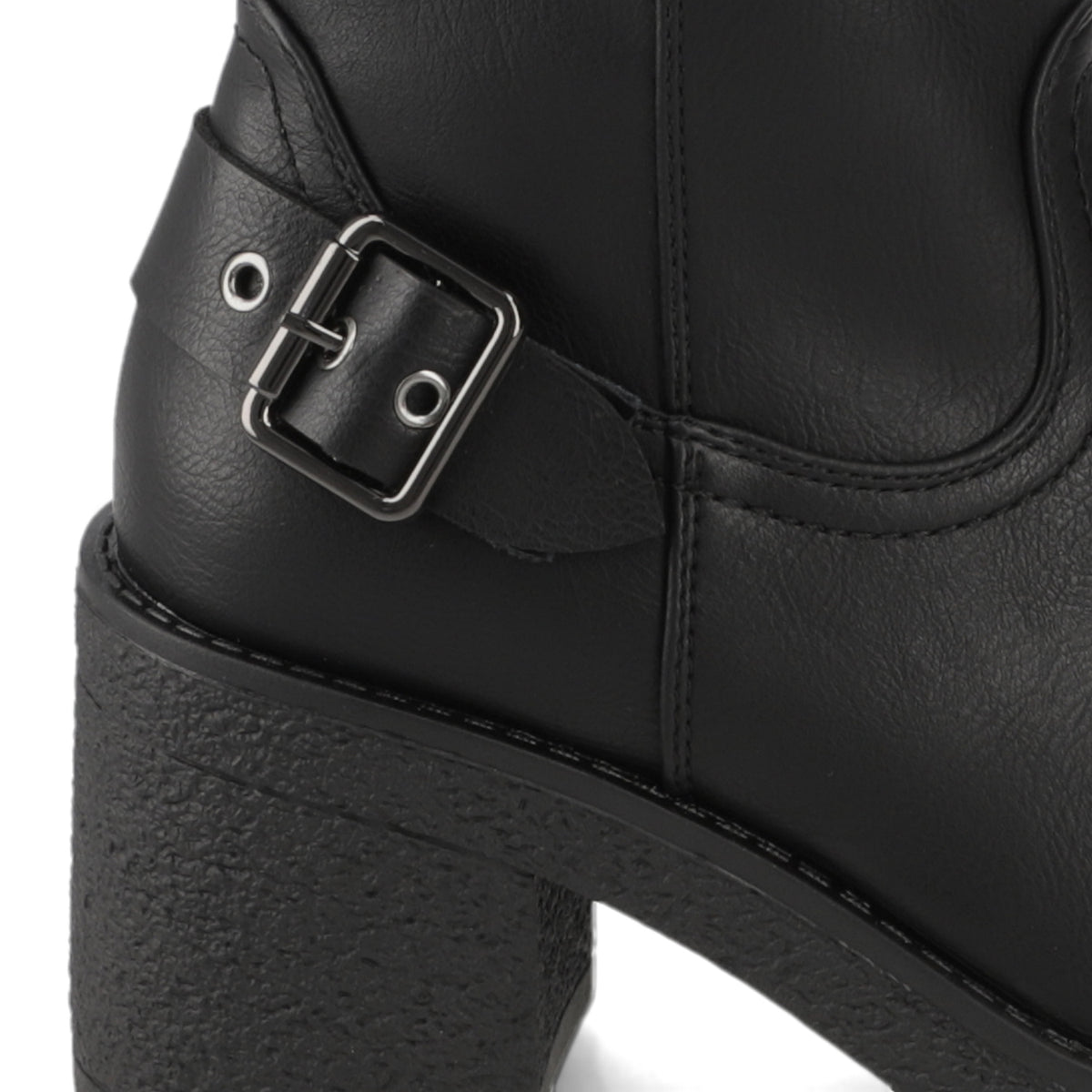 Bota Taco Ancho Negro Agua de Coco