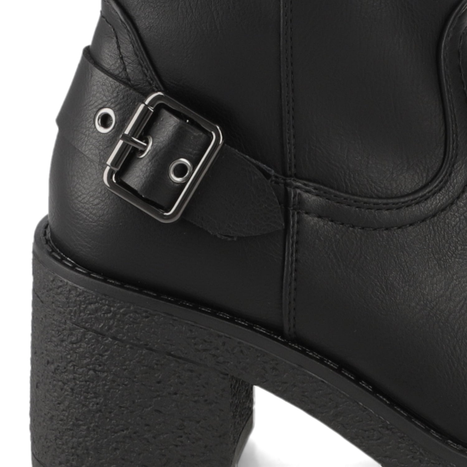 Bota Taco Ancho Negro Agua de Coco