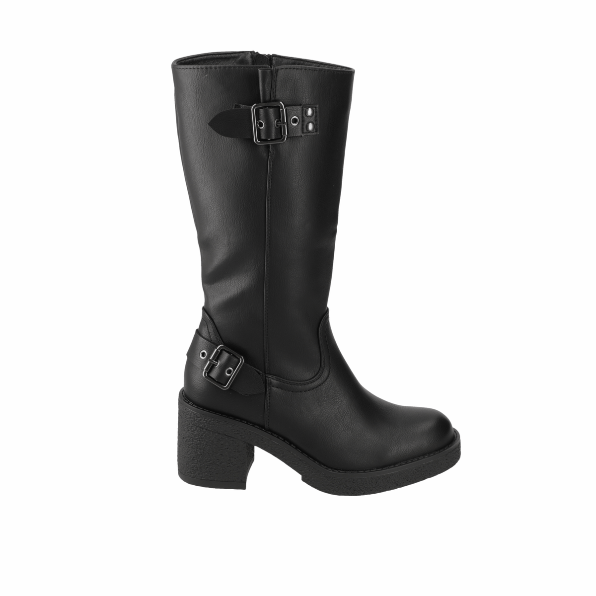 Bota Taco Ancho Negro Agua de Coco