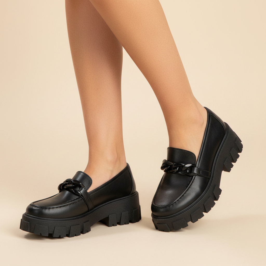 Mocasin Negro New Walk