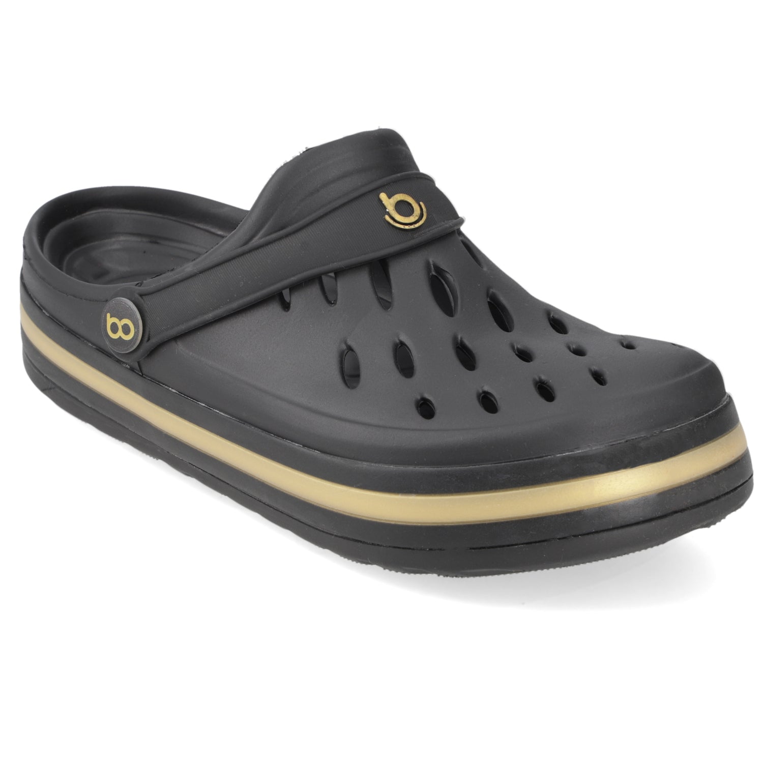 Zueco Clog Mujer Star Negra Boaonda