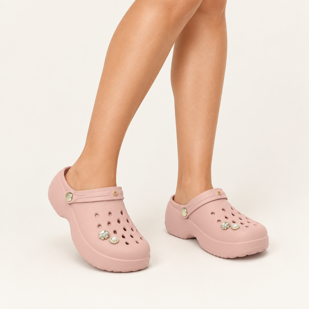 Zueco Clog Mujer Bella Rosado Boaonda
