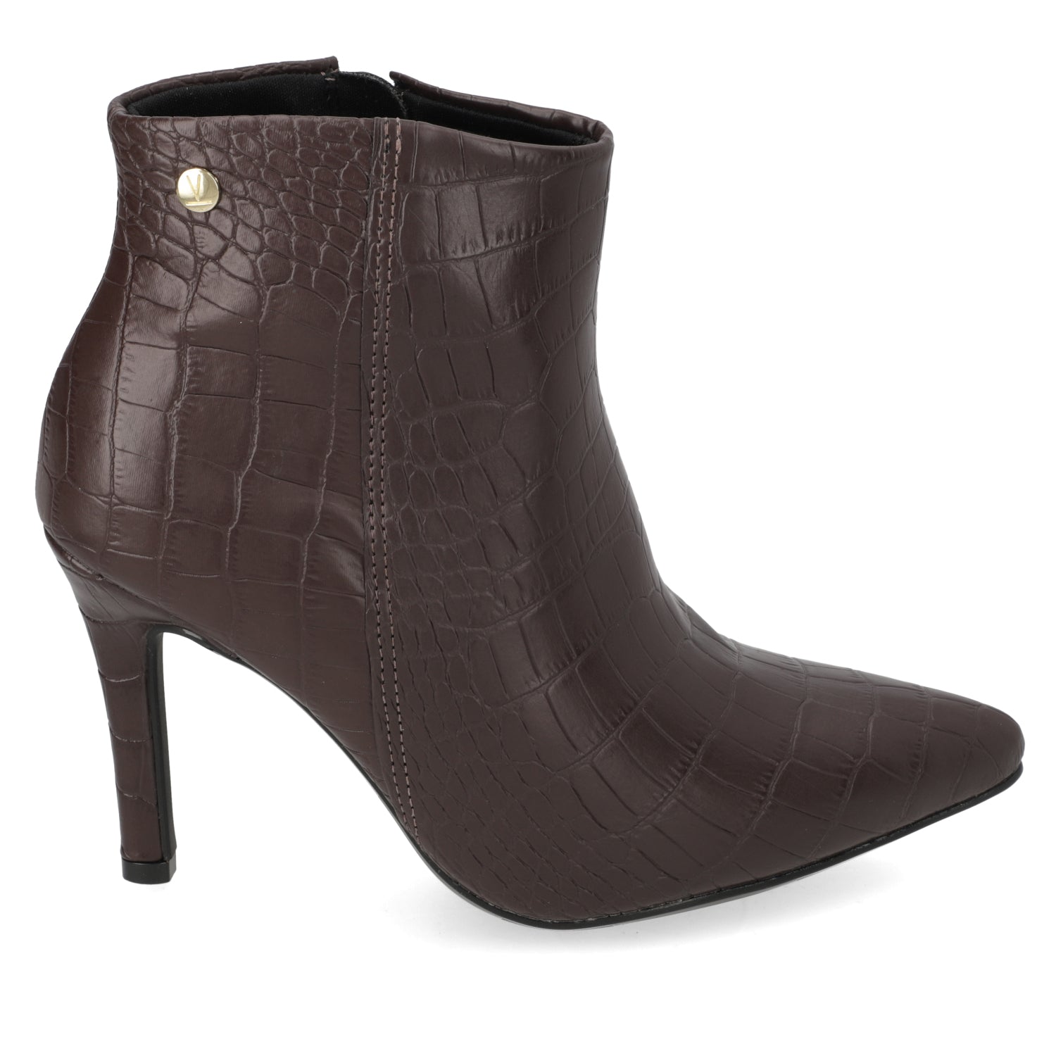Botin Croco Taco Aguja 10 cm Chocolate Vizzano 34 / Chocolate