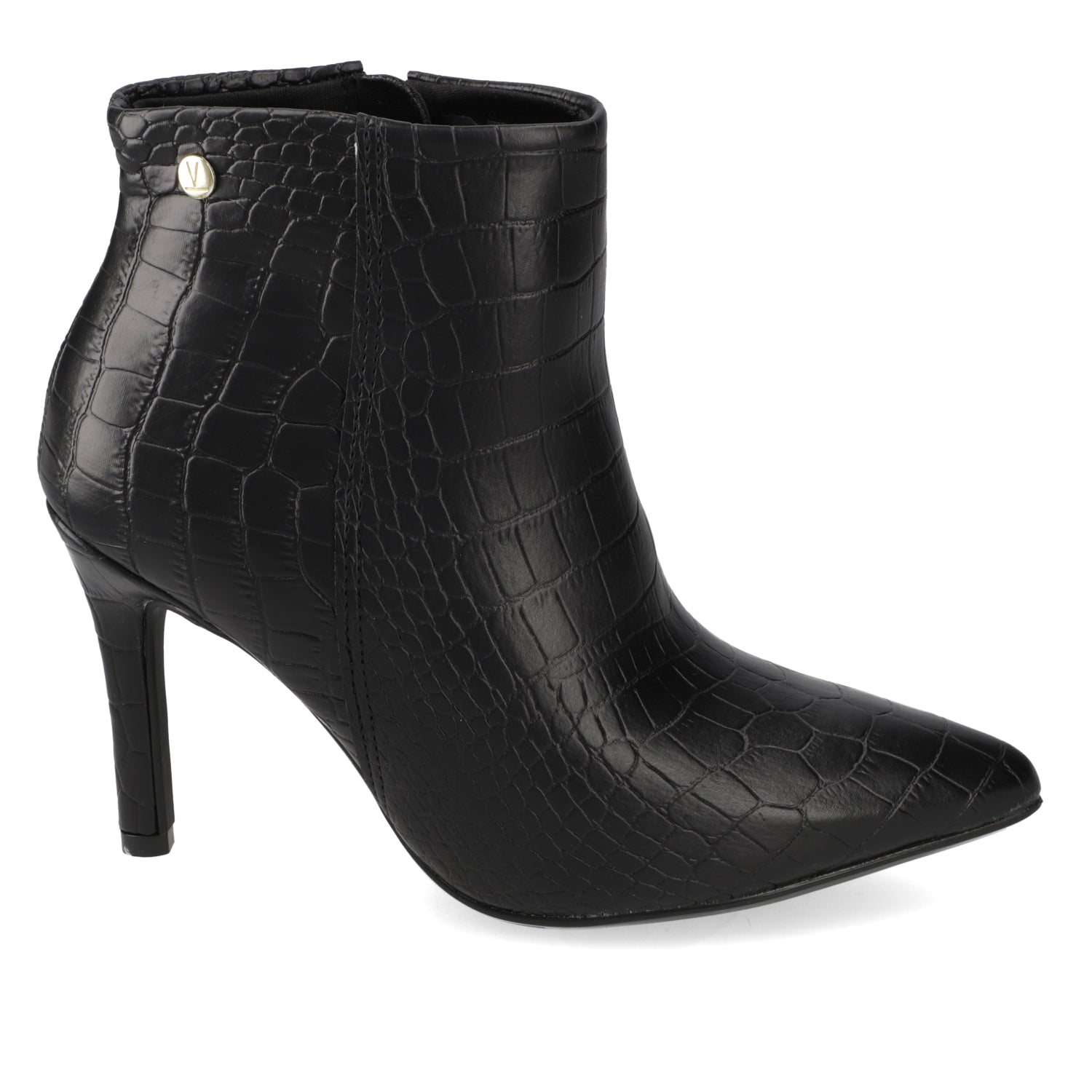 Botin Croco Taco Aguja 7 cm Negro Vizzano 34 / Negro