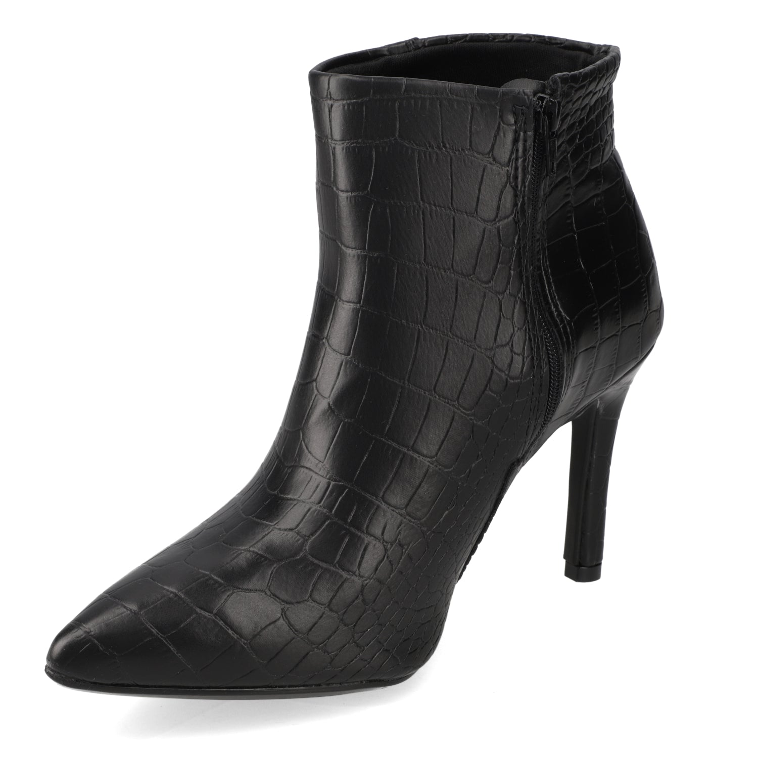 Botin Croco Taco Aguja 7 cm Negro Vizzano 34 / Negro