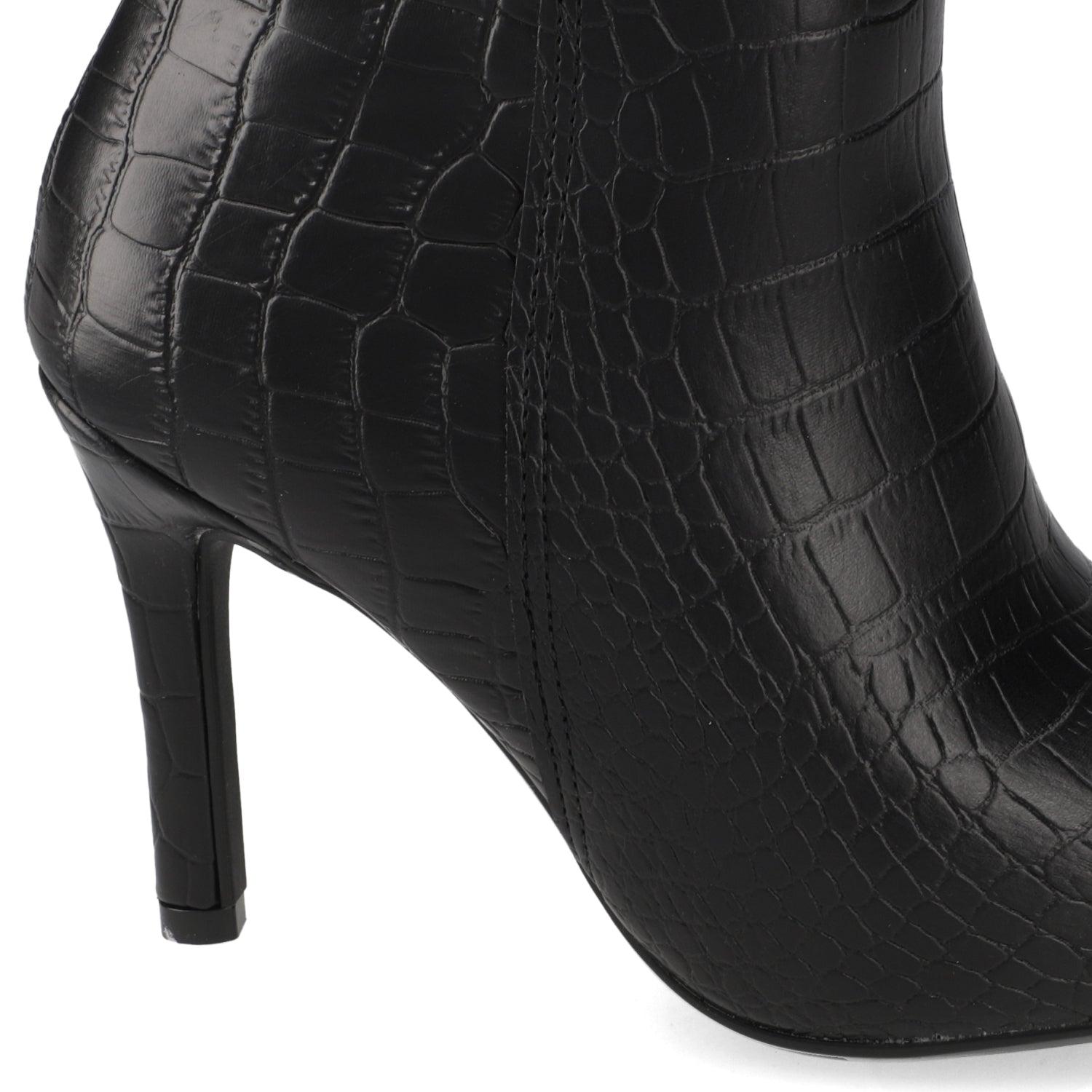 Botin Croco Taco Aguja 7 cm Negro Vizzano 34 / Negro