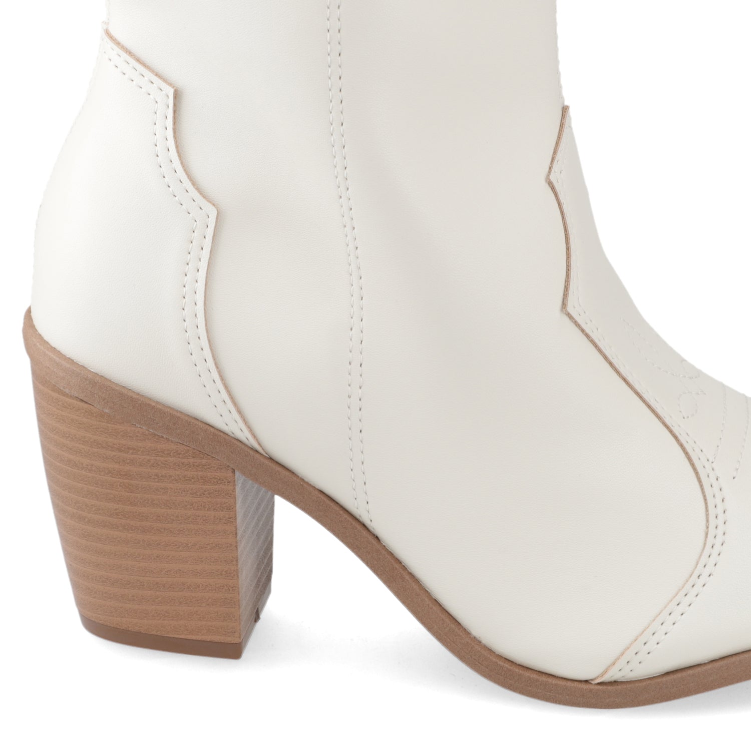 Botin Taco Ancho 5 cm Blanco Vizzano 35 / Blanco