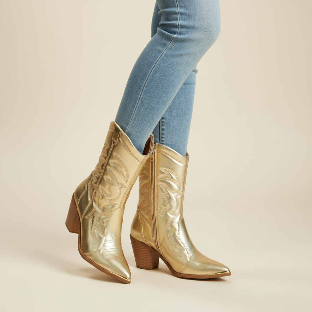 Bota Texana Dorado Vizzano