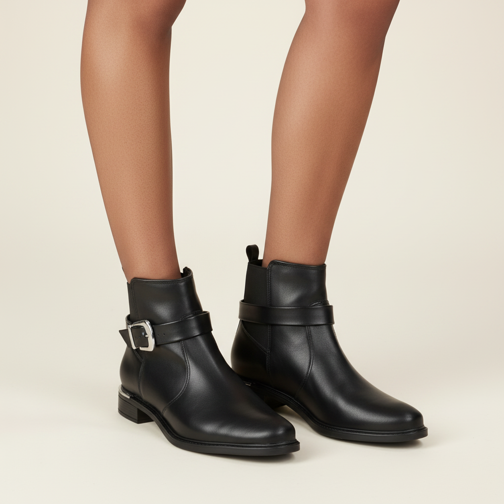 Botin Plano Negro Vizzano 35 / Negro