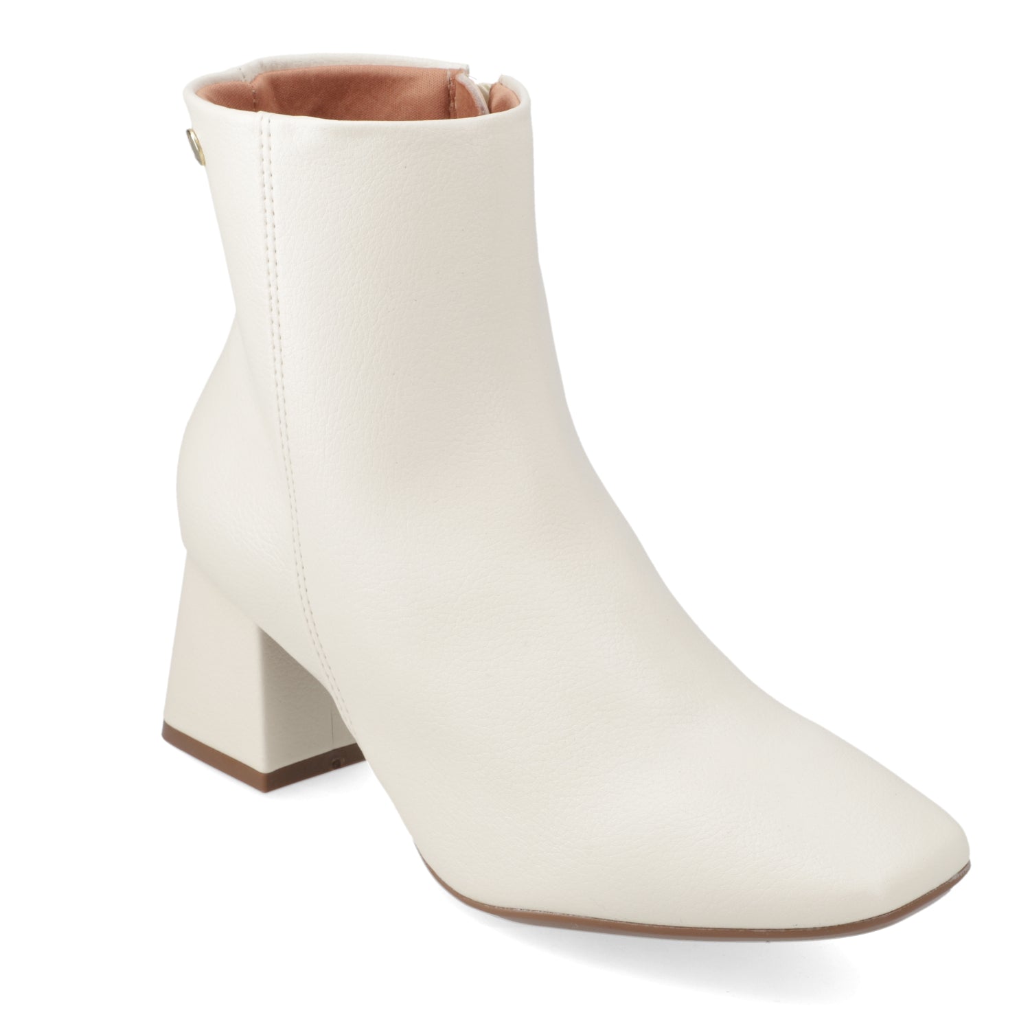 Botin Taco Ancho 5 cm Blanco Vizzano 35 / Blanco
