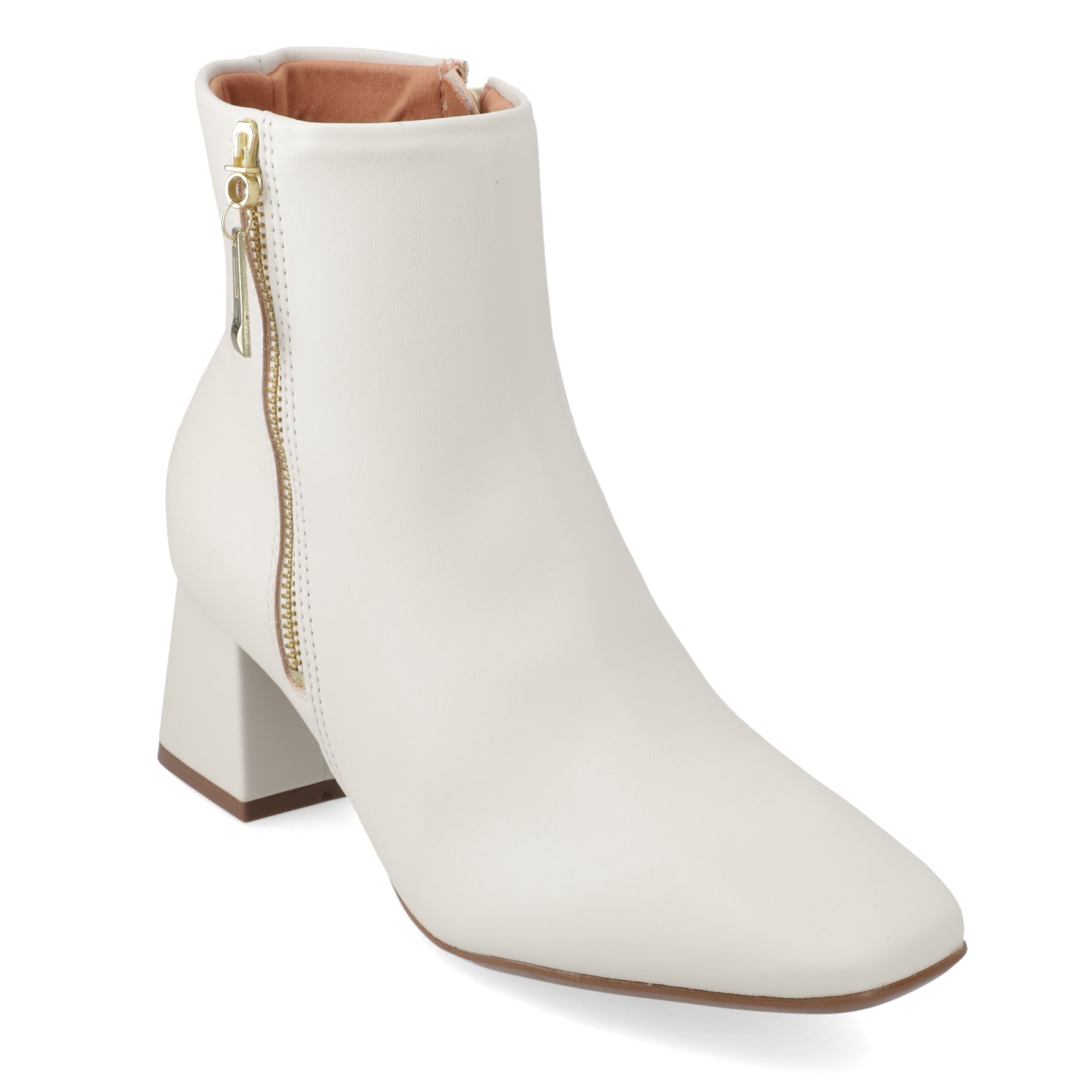 Botin Taco Ancho 5 cm Blanco Vizzano 35 / Blanco
