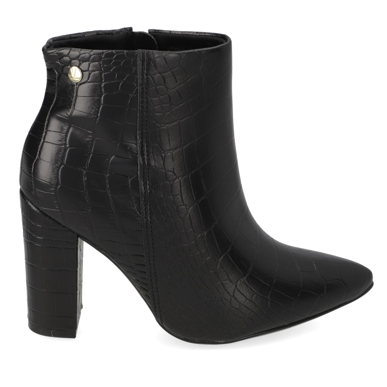 Botin Croco Taco Ancho 10 cm Negro Vizzano 34 / Negro