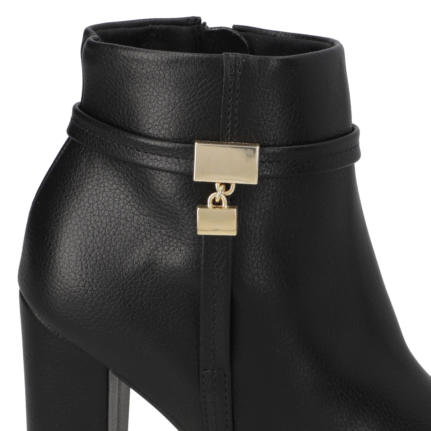 Botin Taco Ancho 7 cm Negro Vizzano 34 / Negro