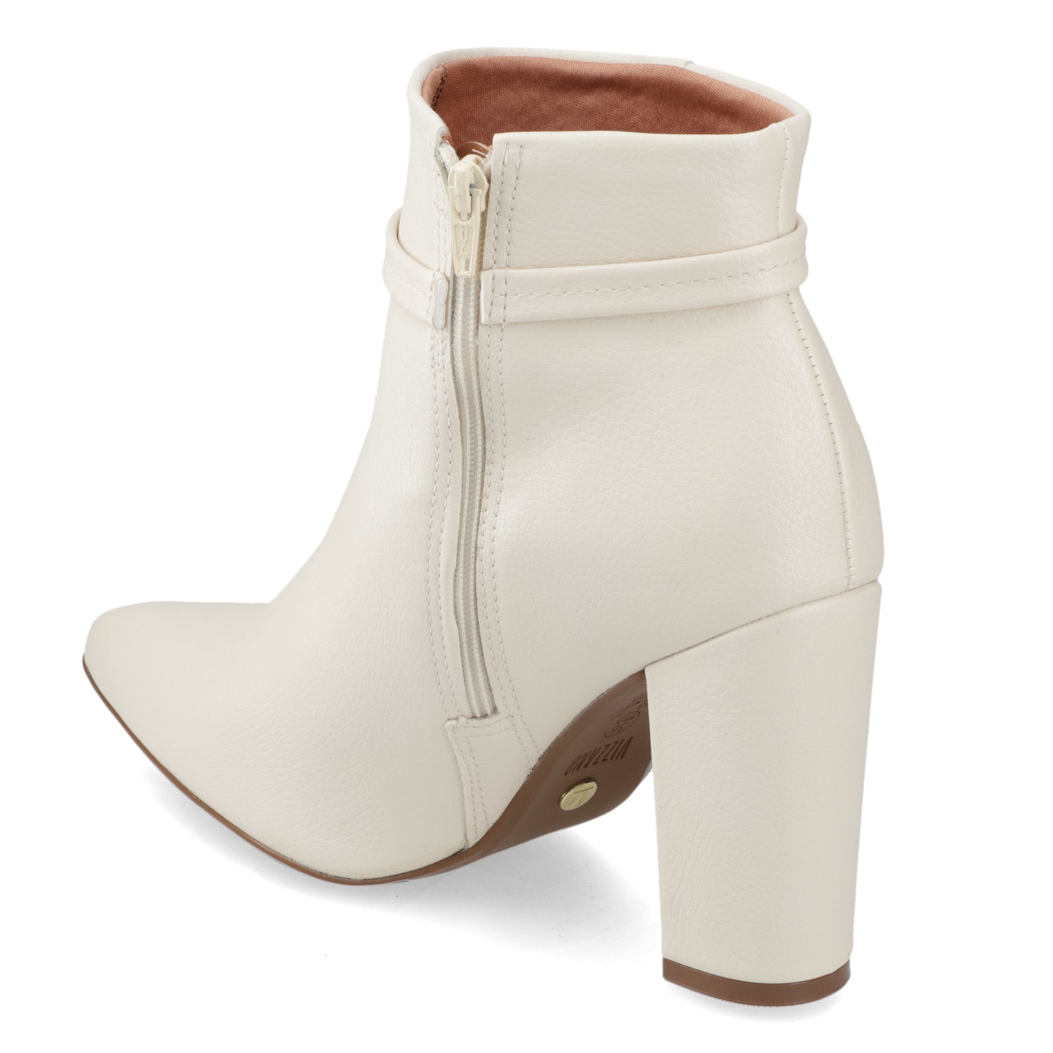 Botin Taco Ancho 7 cm Blanco Vizzano 34 / Blanco