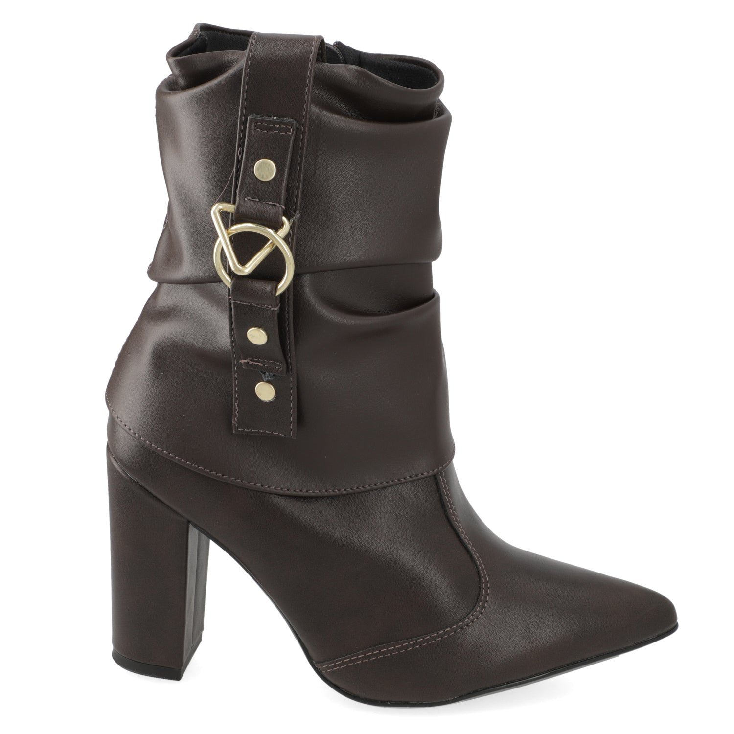 Botin Taco Ancho 7 cm Chocolate Vizzano 34 / Chocolate
