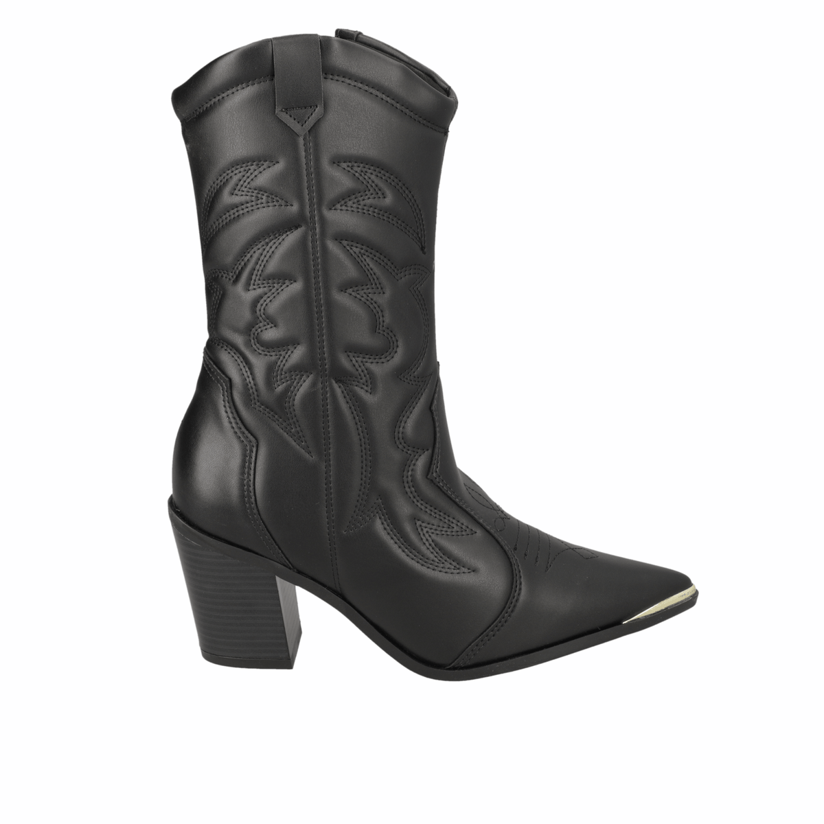 Bota Texana Negra Vizzano 35 / Negro