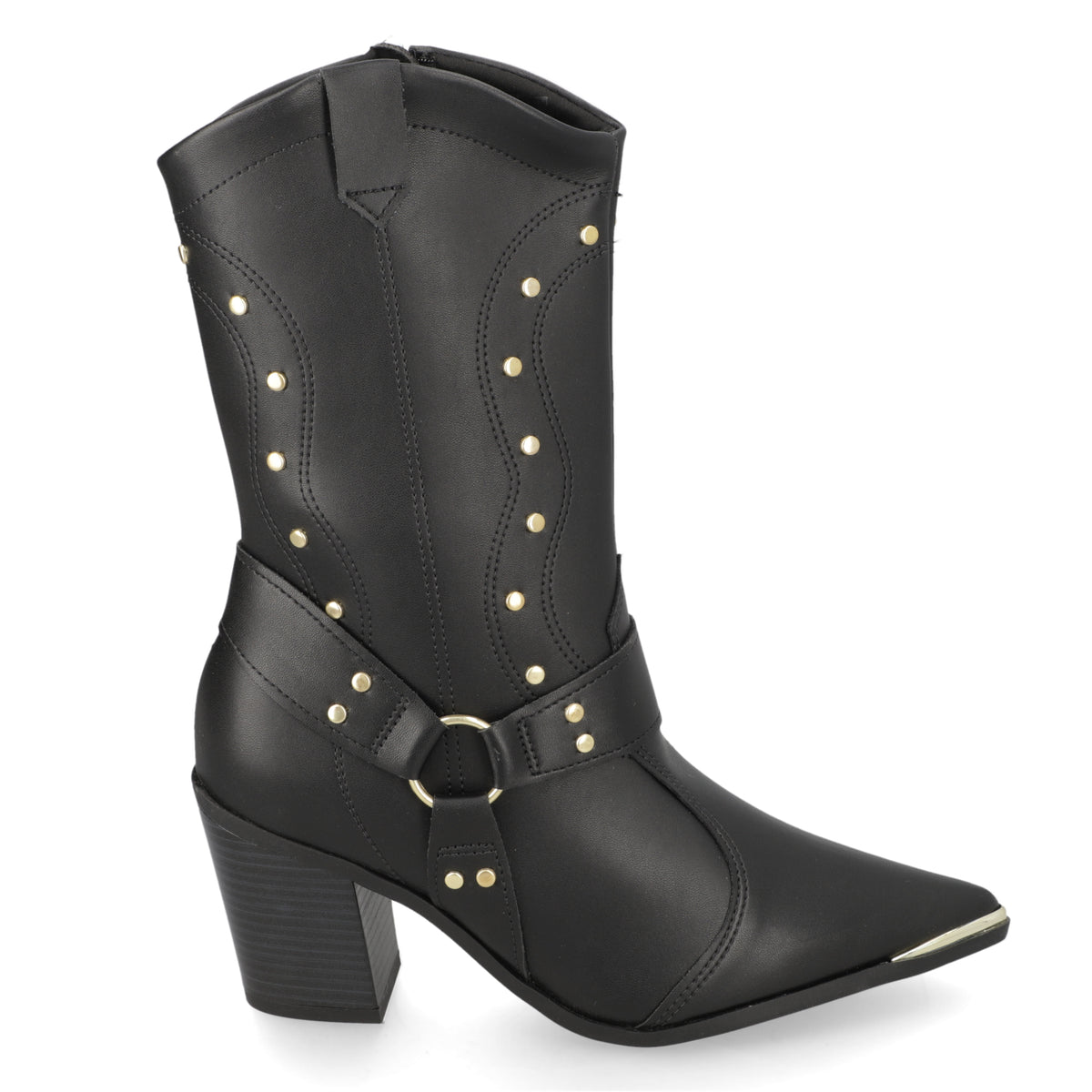 Bota Texana Negra Vizzano 35 / Negro