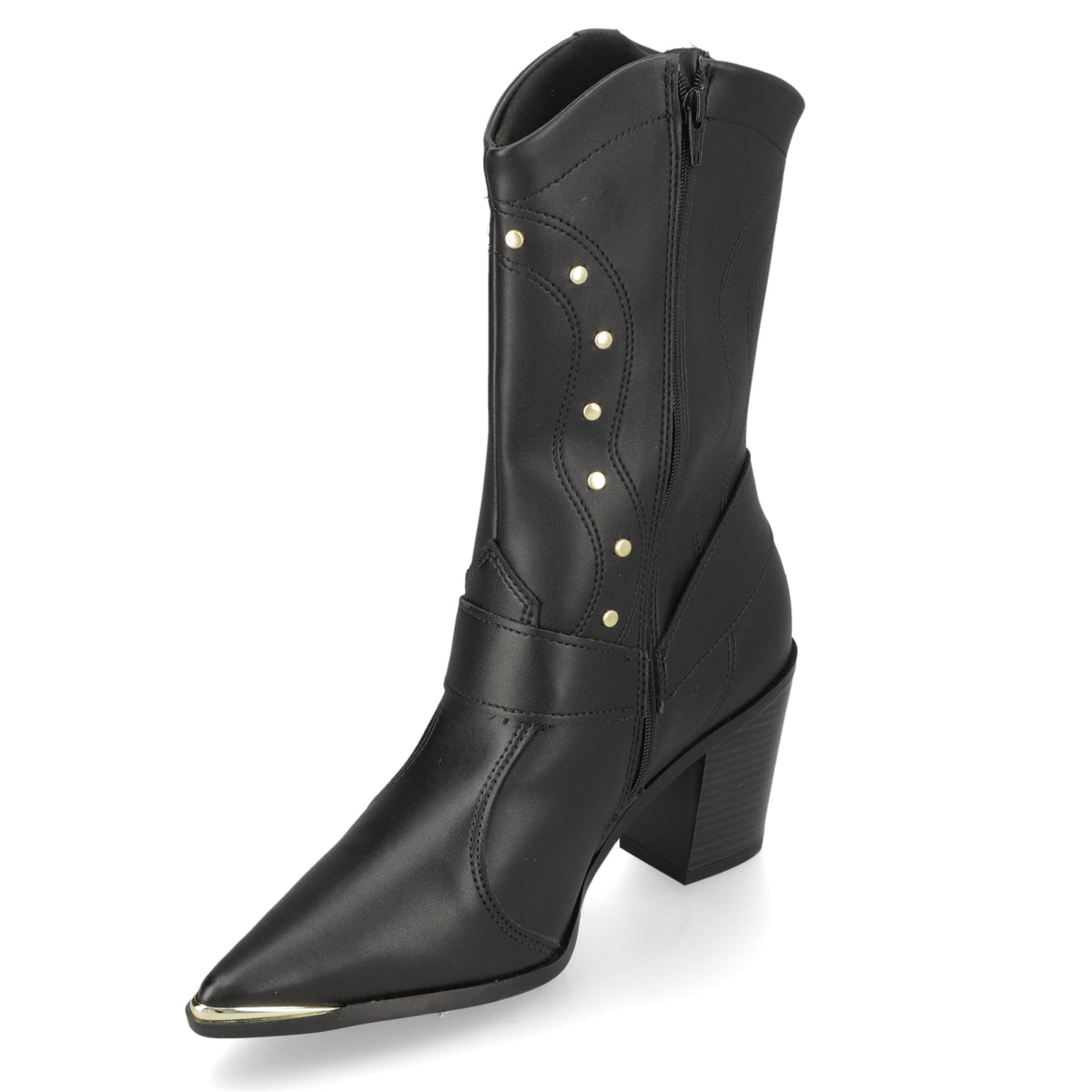 Bota Texana Negra Vizzano 35 / Negro