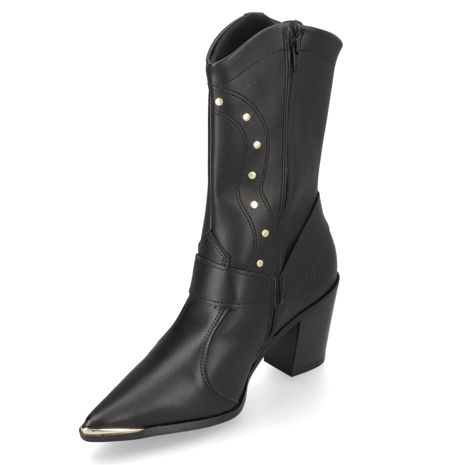 Bota Texana Negra Vizzano 35 / Negro