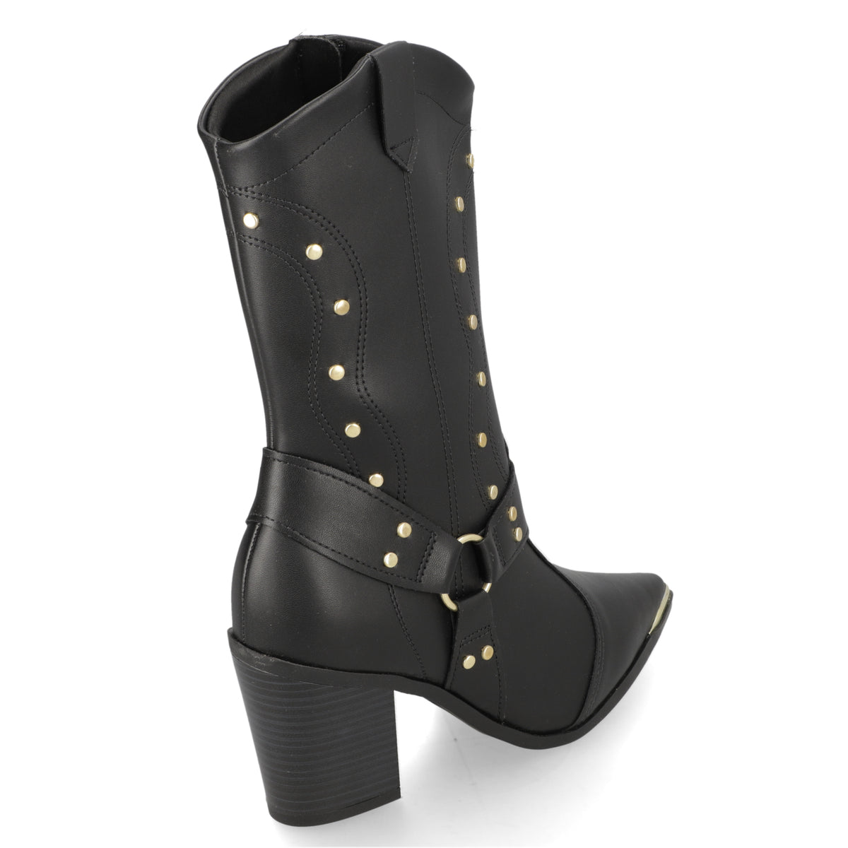 Bota Texana Negra Vizzano 35 / Negro