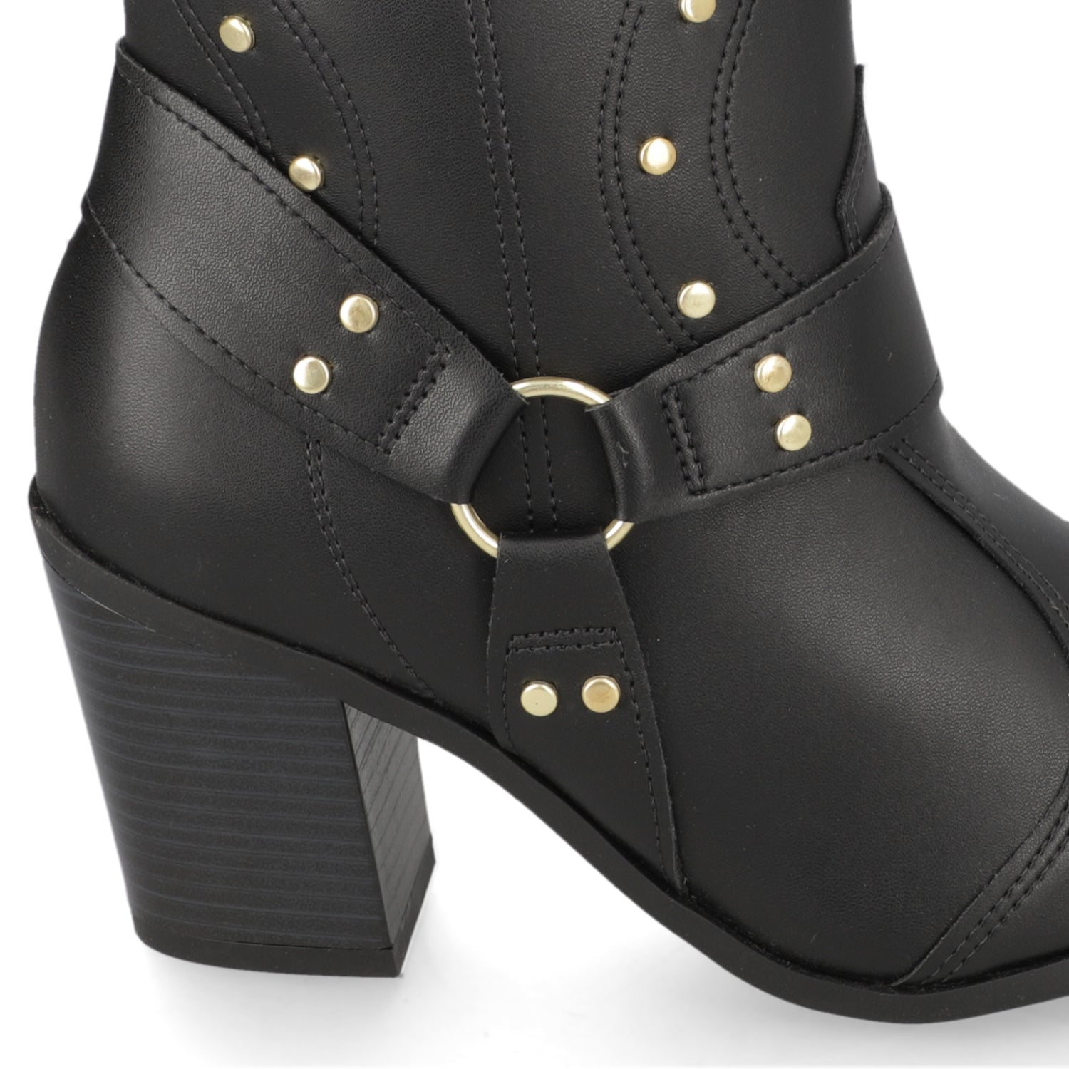 Bota Texana Negra Vizzano 35 / Negro