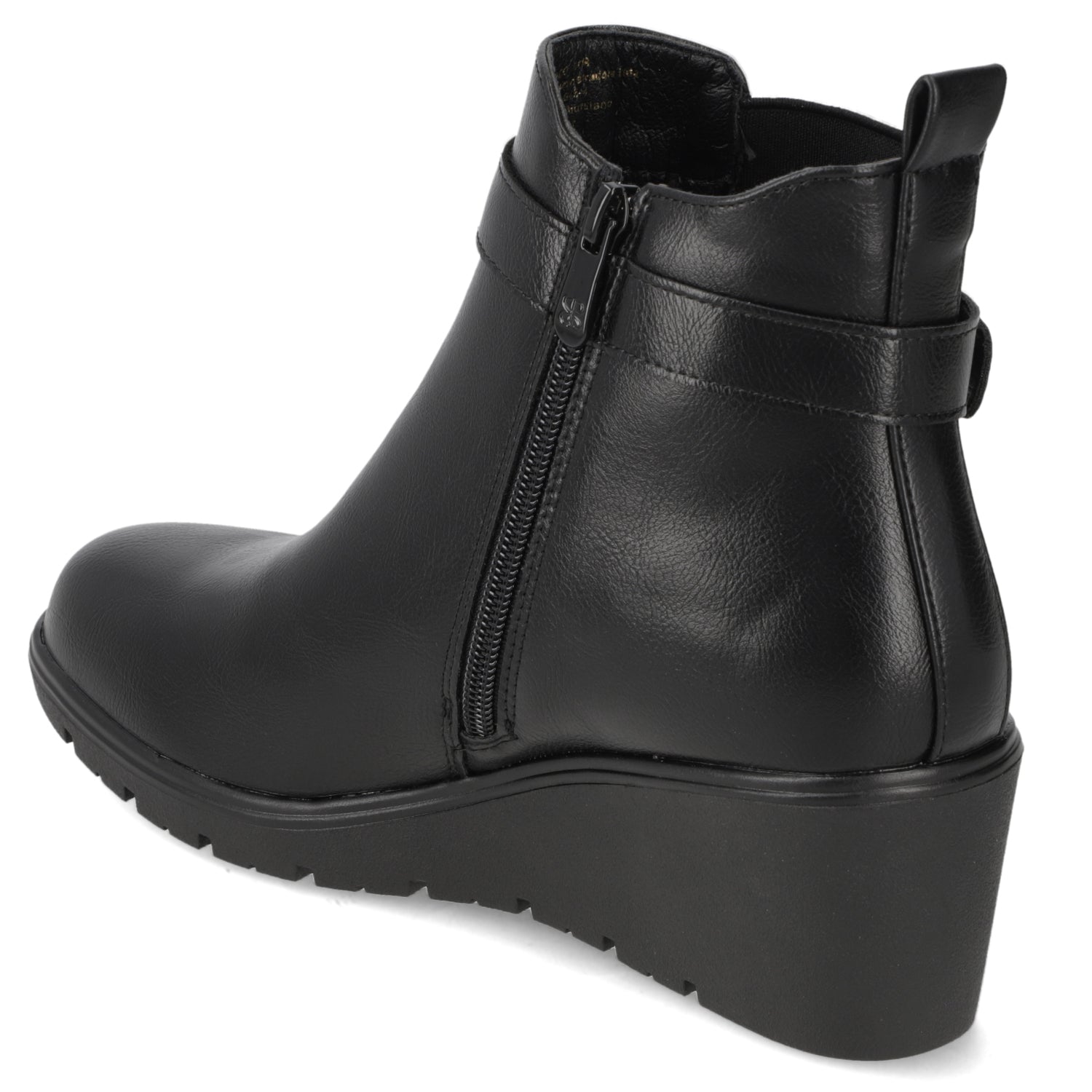 Botín Taco Cuña Negro New Walk 35 / Negro