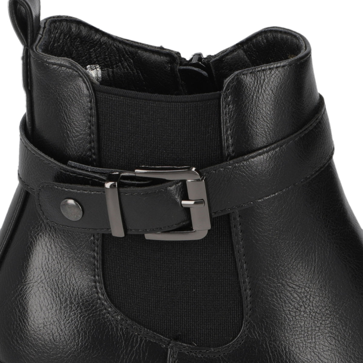 Botín Taco Cuña Negro New Walk 35 / Negro
