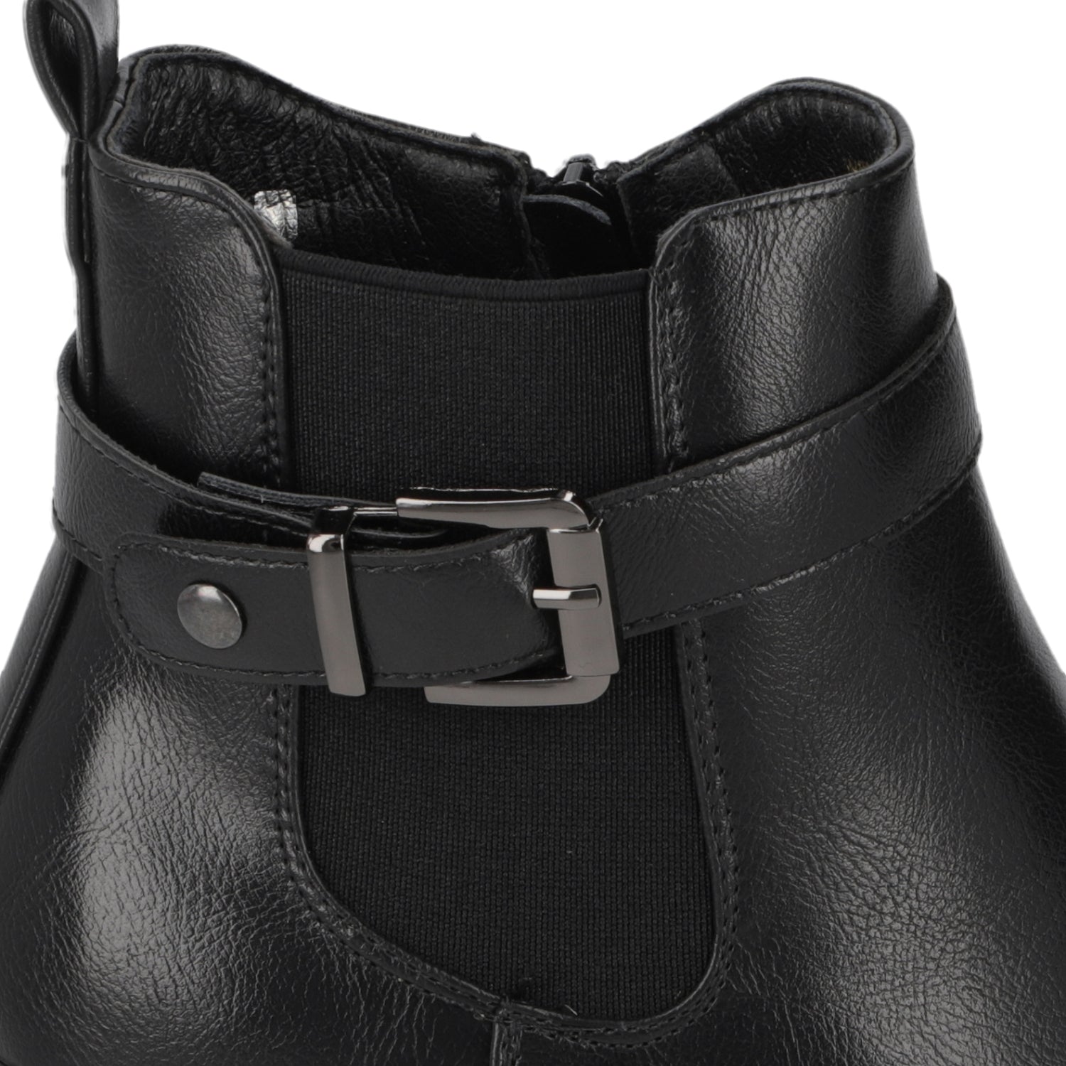 Botín Taco Cuña Negro New Walk 35 / Negro