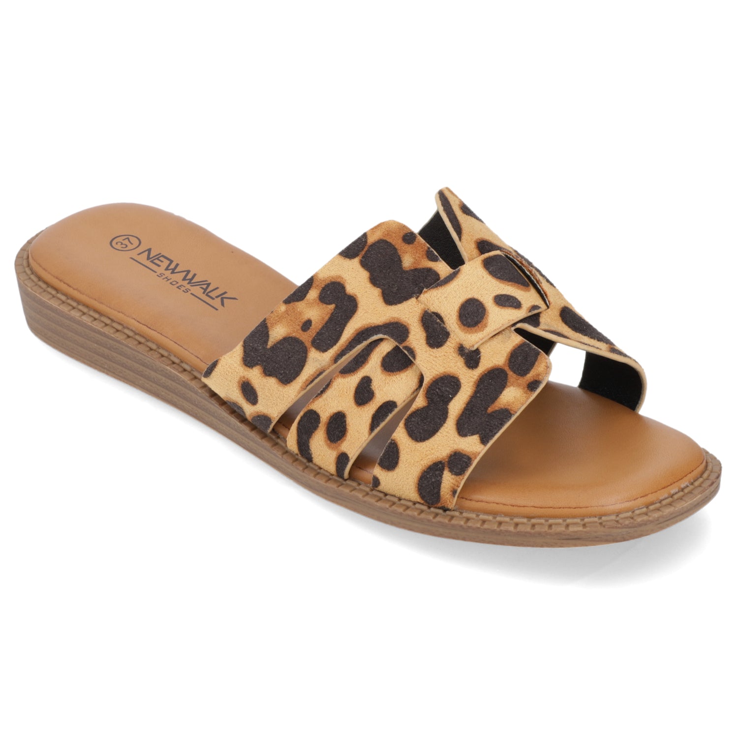 Sandalia Plana Animal Print New Walk Ecocuero 35 / AnimalPrint
