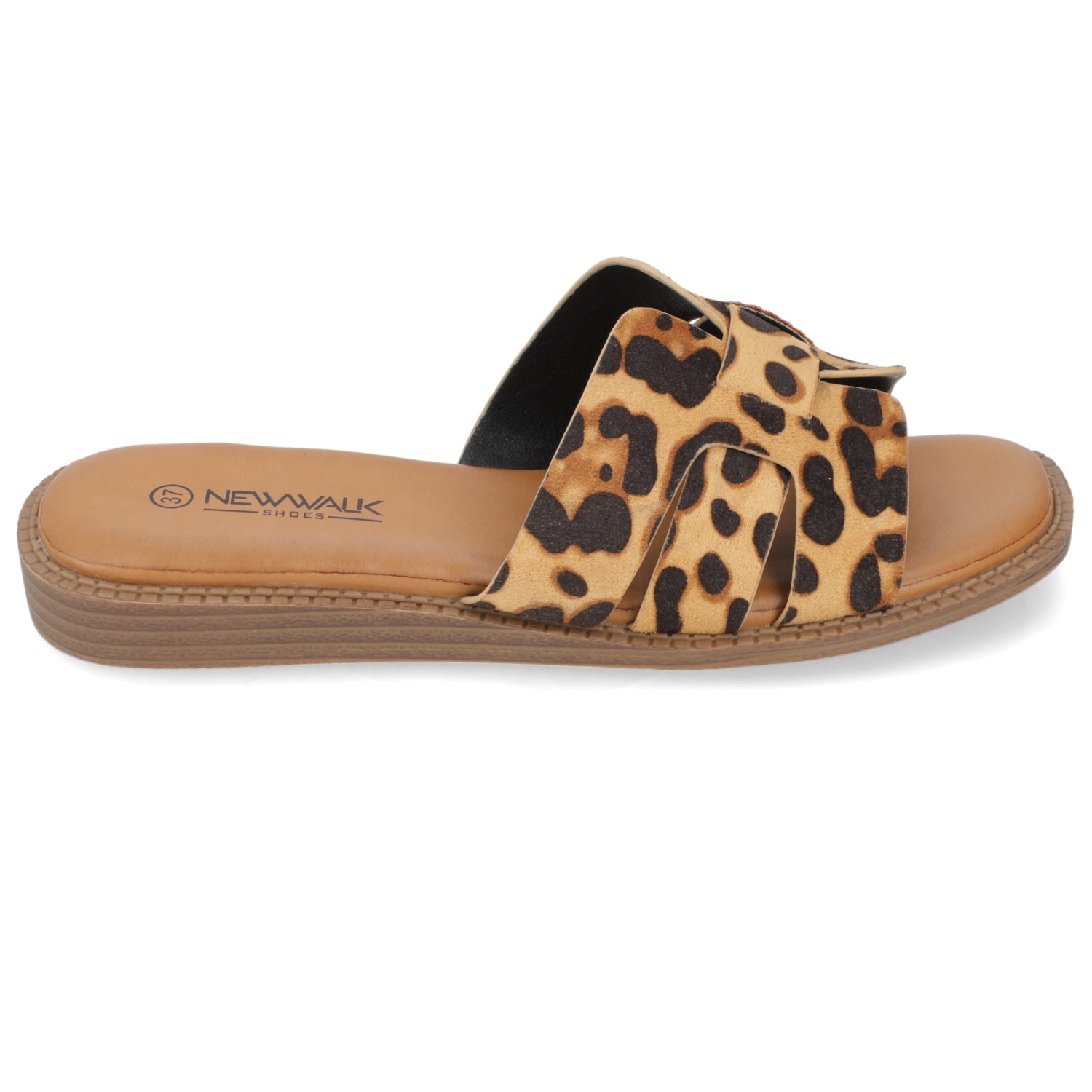 Sandalia Plana Animal Print New Walk Ecocuero 35 / AnimalPrint