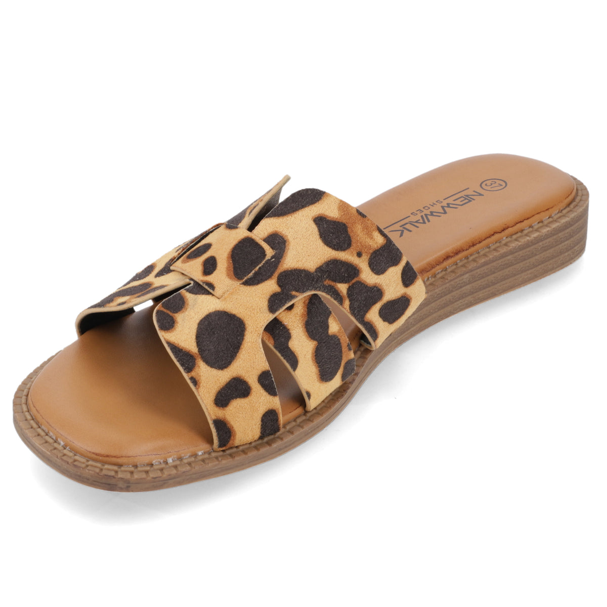 Sandalia Plana Animal Print New Walk Ecocuero 35 / AnimalPrint
