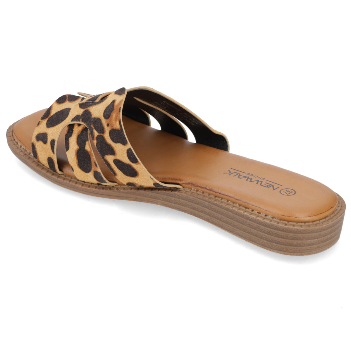 Sandalia Plana Animal Print New Walk Ecocuero 35 / AnimalPrint