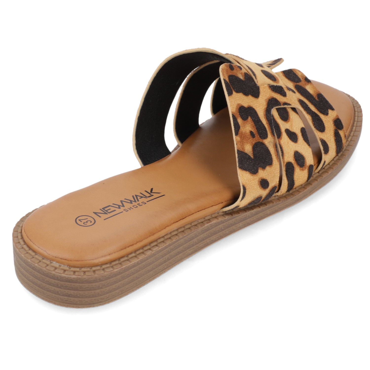 Sandalia Plana Animal Print New Walk Ecocuero 35 / AnimalPrint