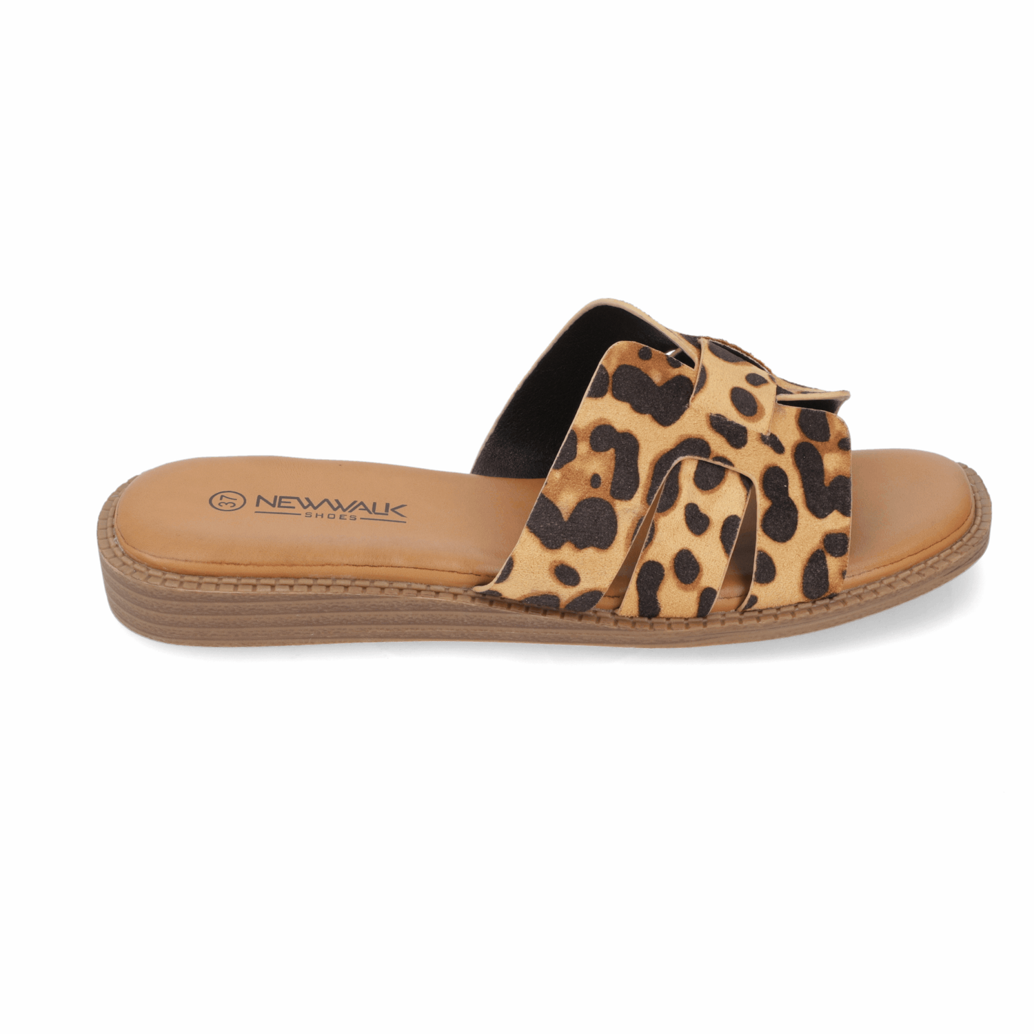 Sandalia Plana Animal Print New Walk Ecocuero 35 / AnimalPrint