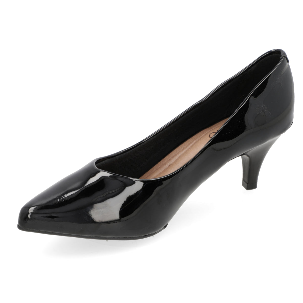 Stiletto Taco Aguja Efecto Charol Negro 4076-1301-13488-15745