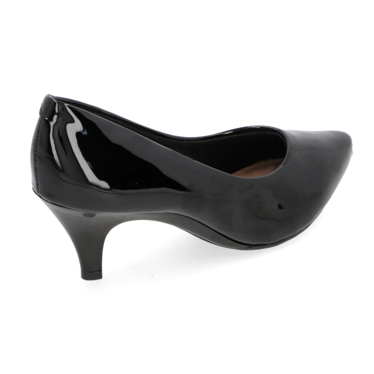 Stiletto Taco Aguja Efecto Charol Negro 4076-1301-13488-15745